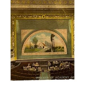 Antique 1912 Litho Ephemera Postcard Academy Of Music Wilmington, NJ SH Kress Co